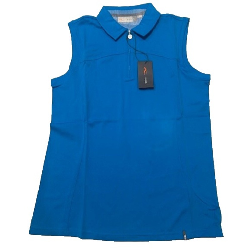 KJUS Women's Callie Polo Shirt UPF 50+ 1/4 Zip Sleeveless NWT - Size 40L (US 10)